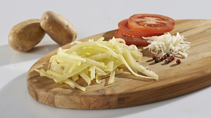 Efekt tarcia tarką Rosti - wiórki warzywne