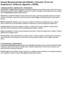 Instrukcja obsługi - Wkładka 10 mm do szatkownicy V5 Börner (PDF)