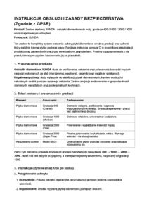 Instrukcja obsługi i zasady bezpieczeństwa - Zestaw startowy XUNDA (PDF)